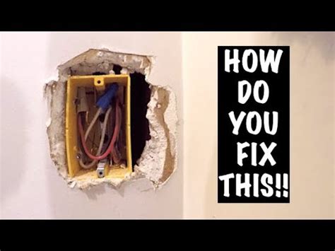 electrical box drywall repair